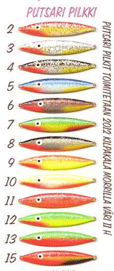 Putsari Pirk 10g 65mm, vertikalpirk med tafs - Pirkar och mormyskor - 3950000105380 - 2