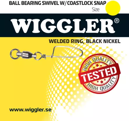 Wiggler Ball Bearing W/coastlock Snap - Fishing leaders and lure snaps - 3950001240820 - 1
