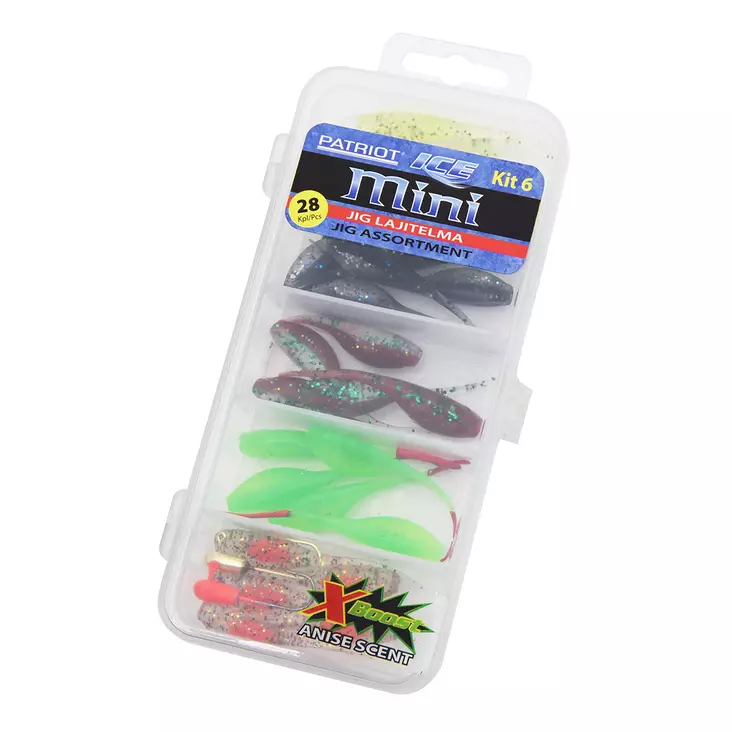 Patriot Ice Mini isjiggar, sortiment, 28 delar 06 - Jiggar - 6417512540940 - 1