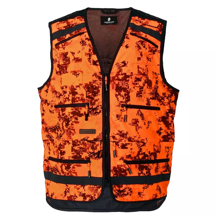 Woodline Dog Handler Vest, Orange/Reflective - Orange jackets and vests - 7333080078670 - 1