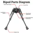 Rokstad Carbon Fiber Bipod Shooting Support 6-9" - Ampumatuet ja taulut - 0700381148031 - 10