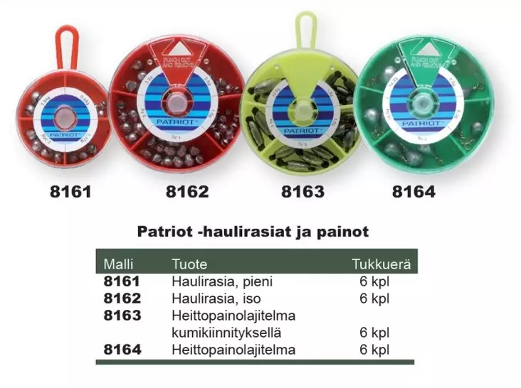 Patriot - Lead sinker assortment - Fisherman's tools and accessories - 3950001252601 - 1