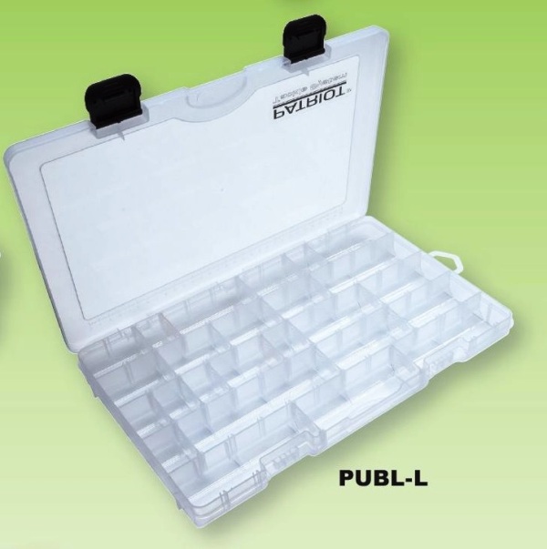 Patriot Lurebox LARGE (Low) 350 x 215 x 35 PUBL-L - Tackle trays - 6417512509091 - 1