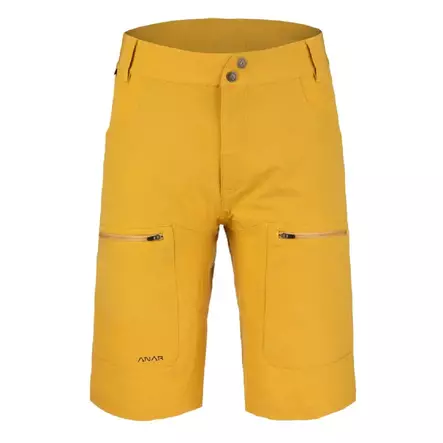 Anar Gahta Ocher Shorts for Men - Green / Brown pants - 3950001291082 - 1