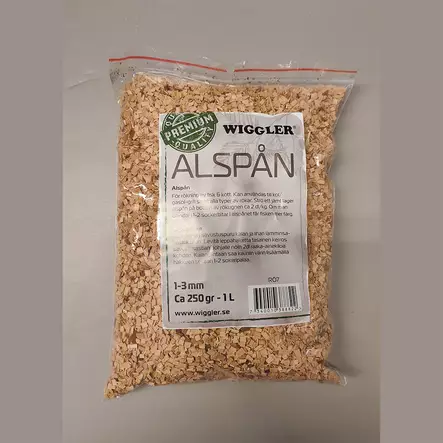 Wiggler alder smoking shavings 250g - Fisherman's tools and accessories - 7340010388822 - 1