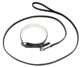 W-profile Läderhalsband svart/svart 40cm - Hundhalsband och selar - 6438040038822 - 1