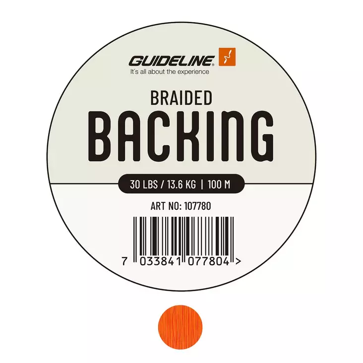 Guideline Braided Backing 30lbs orange backing line - Fly fishing lines and leaders - 7033841077842 - 1