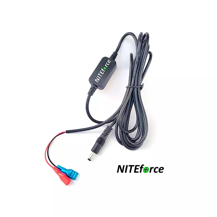 NITEForce 2,4 m batterikabel med spänningsreducerare 18V-12V -> 6V - Viltkameror - 6430061581752 - 1