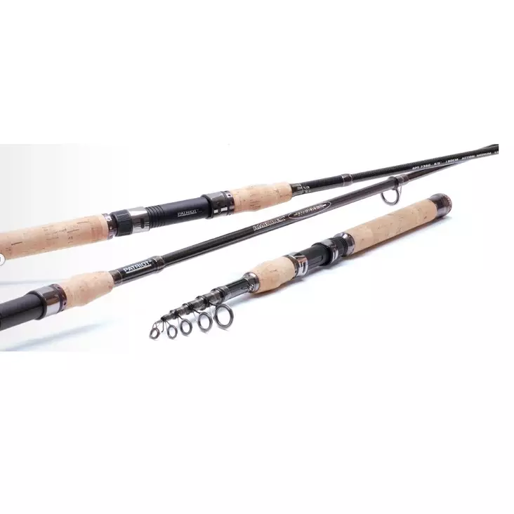 Patriot Ambidex Trekker 240cm -Telescopic spinning reel rod - Travel rods - 6417512510882 - 1