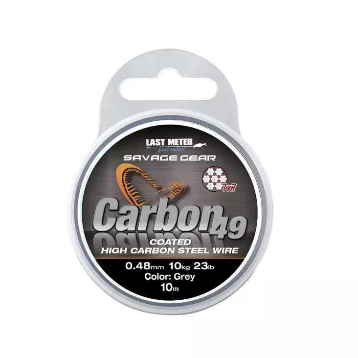 Savage Gear Carbon49 steel wire - Fishing leaders and lure snaps - 3950001281052 - 1