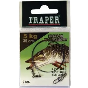 Traper Wolfram leader 5kg 15cm - Fishing leaders and lure snaps - 5906747401382 - 1