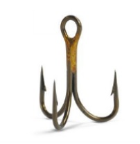 VMC 9622 Bronze Treble Hook #4 1000pcs - Fishing hooks - 3359226422002 - 1