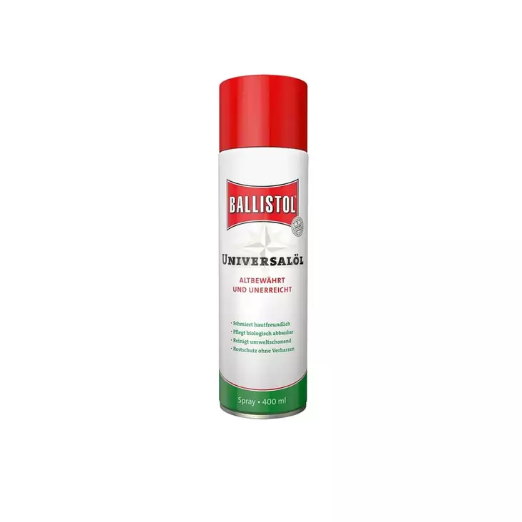 Ballistol aseöljy 400 ml spray - Vapenrengöring - 4017777218282 - 1