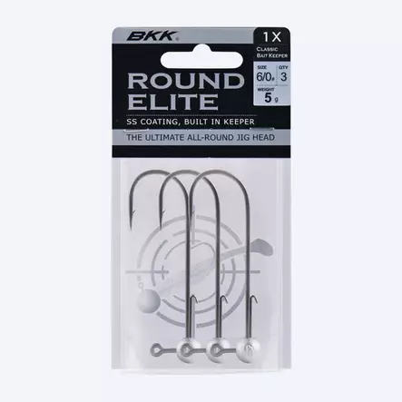 BKK Round Elite-Classic Bait Keeper 7g jigghuvud - Jiggar - 3950001287283 - 1