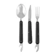 Camping cutlery set 3 different cutlery + protective bag - Hiking food - 6420071115153 - 2