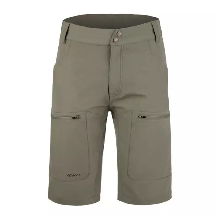 Anar Gahta Olive Shorts for Men - Green / Brown pants - 3950001291013 - 1