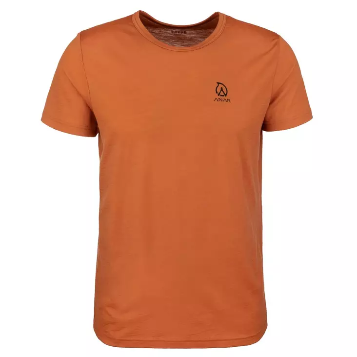 Anar Muorra, orange t-shirt i merinoull - Skjortor och tröjor - 3950001288013 - 1