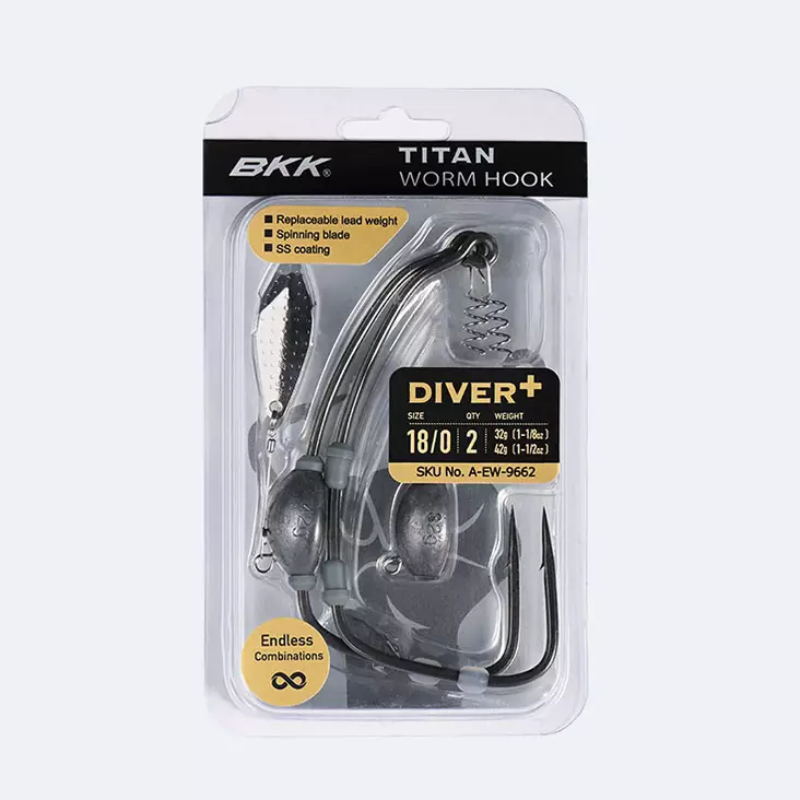 BKK Titan Diver + offset hook - Fishing hooks - 6939067088413 - 1