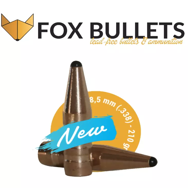 Fox Bullets Classic Hunter .338/8,5mm 13,6g / 210gr kula 50st - Kulor och Hagel - 3830067340323 - 1