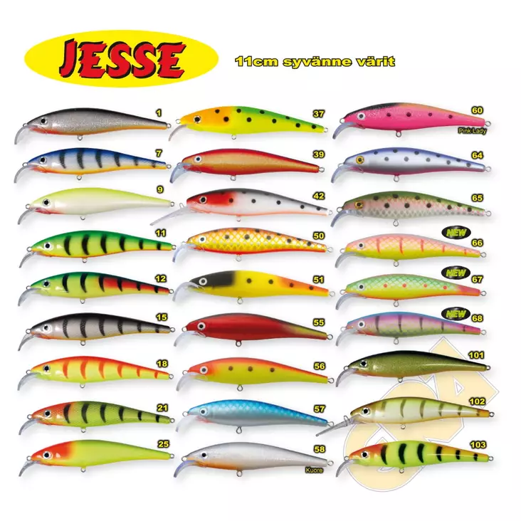Jesse Wobbler 11cm, Deep Going Floating - Wobblers - 6417512502993 - 1
