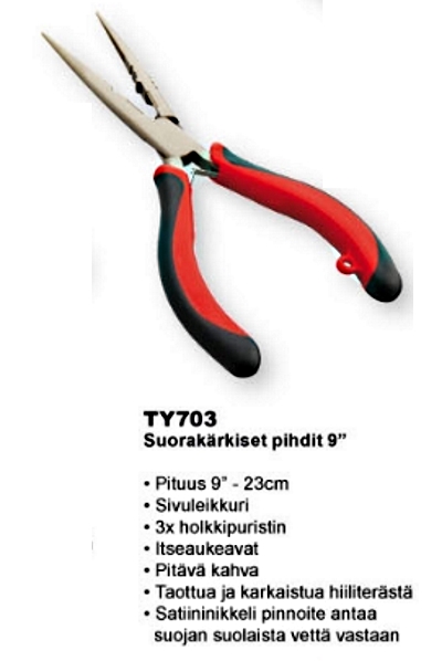 Patriot Långspetsig grundtång 9" - Fiskarens arbetsredskap och tillbehör - 6417512515023 - 1