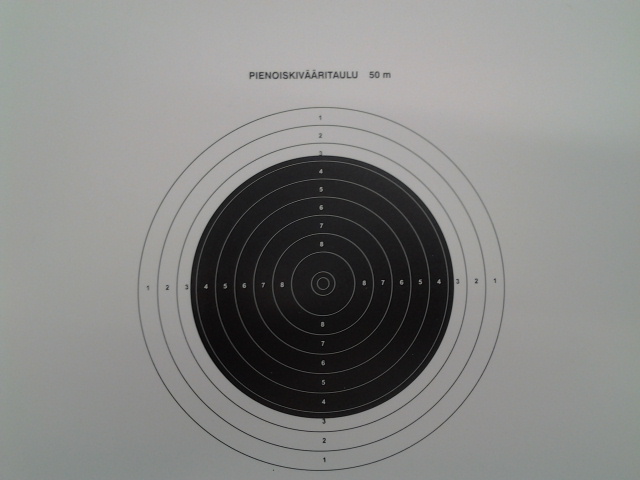 Rifle Target .22LR 20x20cm, 100pcs - Ampumatuet ja taulut - 6410362400303 - 1