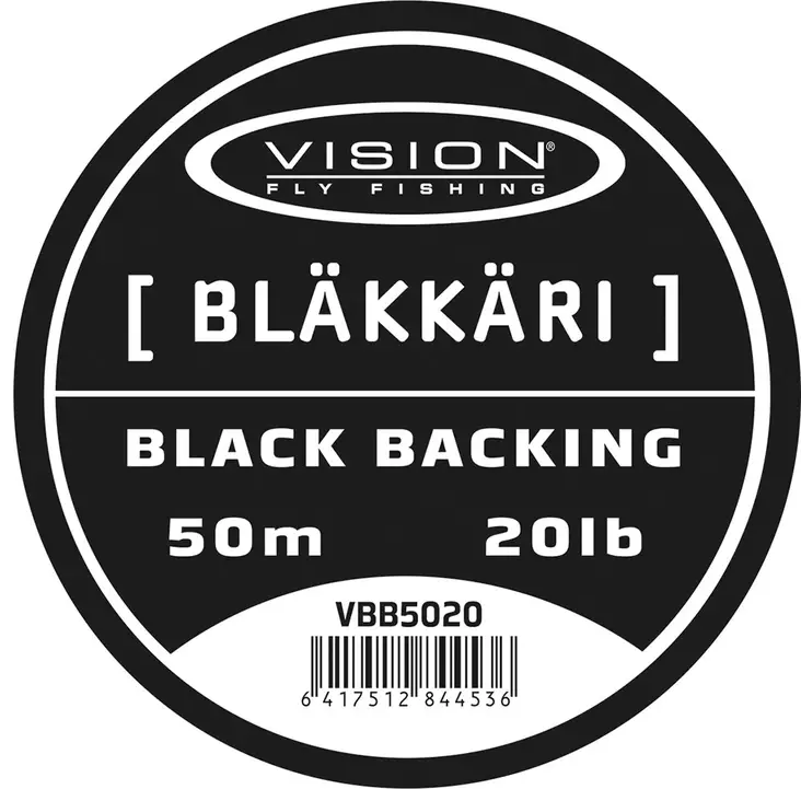 Vision BLÄKKÄRI 150m 30lb - black backing line - Fly fishing lines and leaders - 6417512844543 - 1