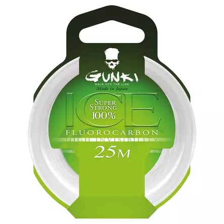 Gunki Ice Fluorocarbon 25m fluorocarbon fiskelina - Fluorcarbon linor - 3950001290184 - 1
