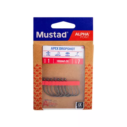 Mustad Apex Wide TitanX Dropshot Hook - Fishing hooks - 023534515314 - 2