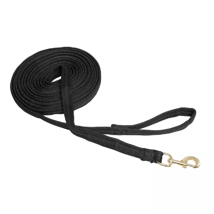 Wahlsten padded running line 8.5m black - Dog leashes - 6438040047305 - 3