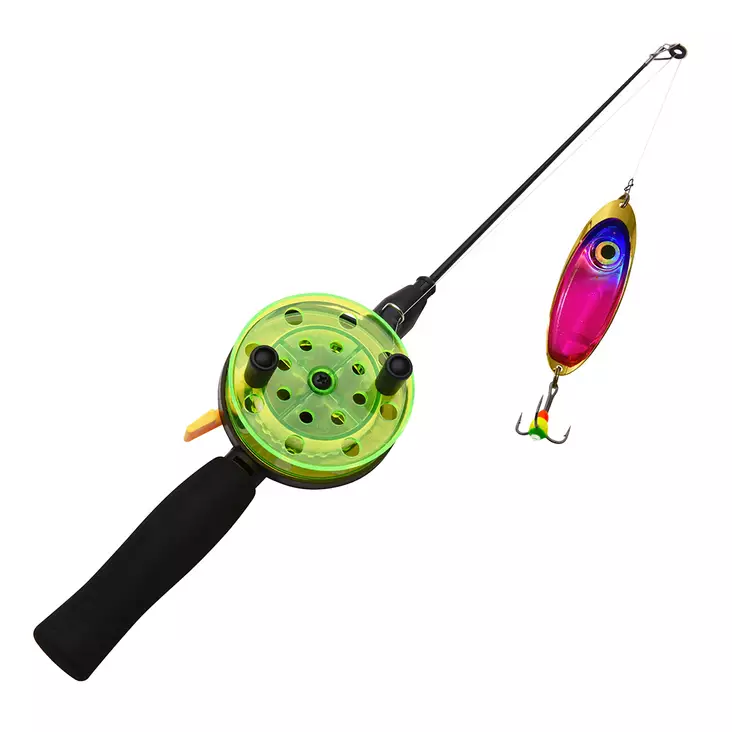 Patriot Ice Classic Kit3 large isfiskeset med K5 disco blinkpirk - Pimpelspön ,pimpelrullar - 6417512540995 - 1