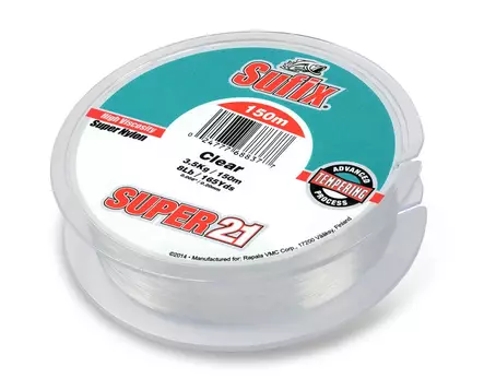 Sufix Super 21 Monofilament line Clear - Monofilament Fishing Line - 024777690936 - 1