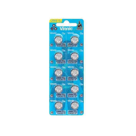 Vinnic LR44 1.5V Alkaline 10pcs button cell battery - Dog tracker accessories - 4898338006056 - 1