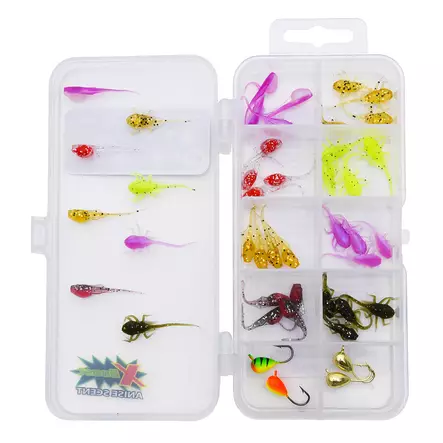 Patriot Ice Micro Ice Fishing Jig Assortment 45 Pieces, Assortment 01 - Jigs - 6417512540896 - 2