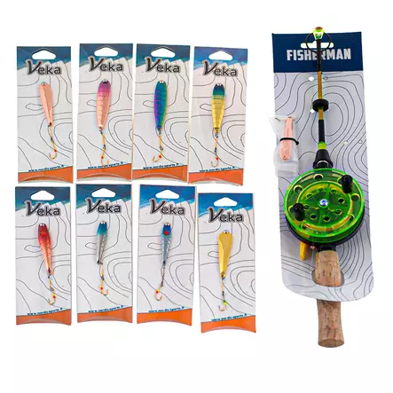 Komplett isfiskespöset för vinterfiskare 2 - Pimpelspön ,pimpelrullar - 3950001300746 - 1