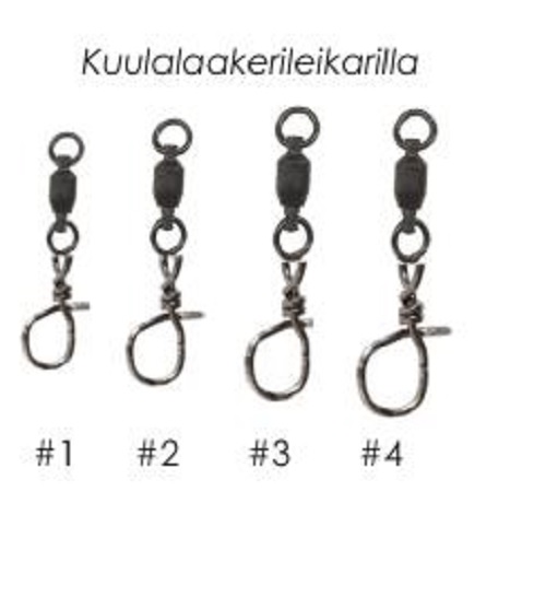 Nordic Japan Lock swivel barrel 6st - Fishing leaders and lure snaps - 6420071079516 - 1