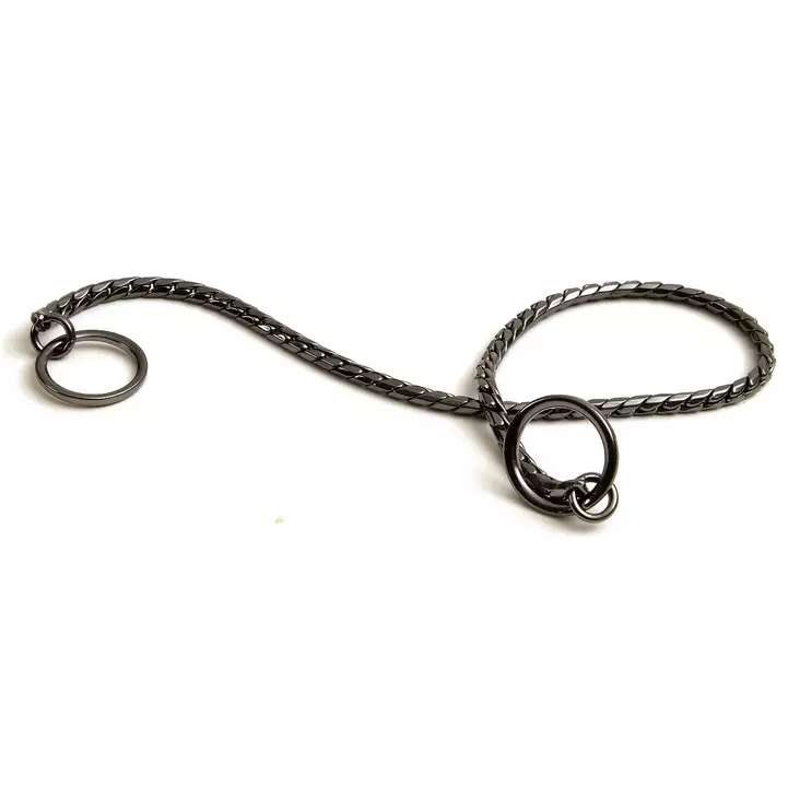 Jokke Snake antracit 3,5 mm utställnings halsband - Hundhalsband och selar - 3950001288617 - 1