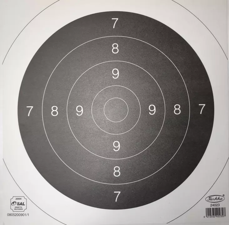 Skoltavla centrum 23 Officiell 23x23cm - Skjutstöd och tavlor - 6410362402307 - 1