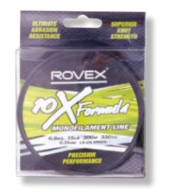 Rovex Lo-Vis Green Monofil lina 300m - Monofil linor - 9312327791587 - 1