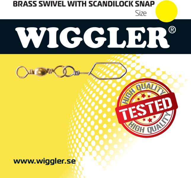 Wiggler Brass Swivel With Scandilock Snap - Fishing leaders and lure snaps - 3950001240837 - 1