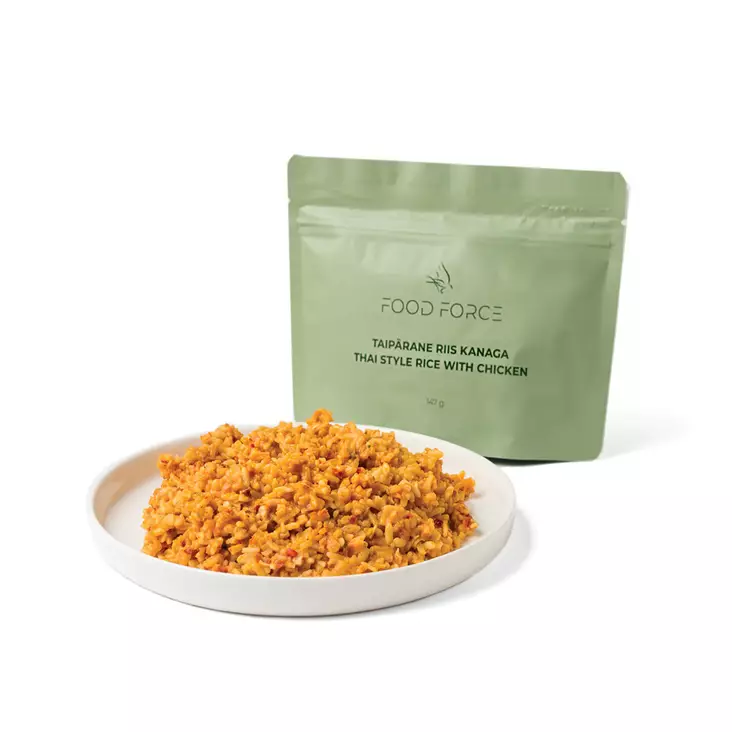 Food Force Thai Style Rice with Chicken 147g - Hiking food - 4745090392937 - 1