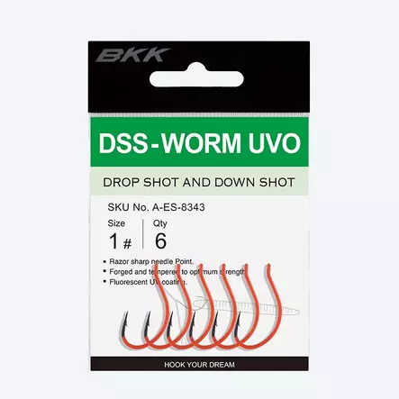 BKK DSS-WORM UVO hook - Fishing hooks - 3950001287368 - 1