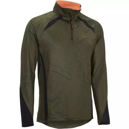 Swedteam Alpha Antibite Sweater Half-Zip Green - technical sweater - Green / Brown jackets and vests - 7330144033118 - 1