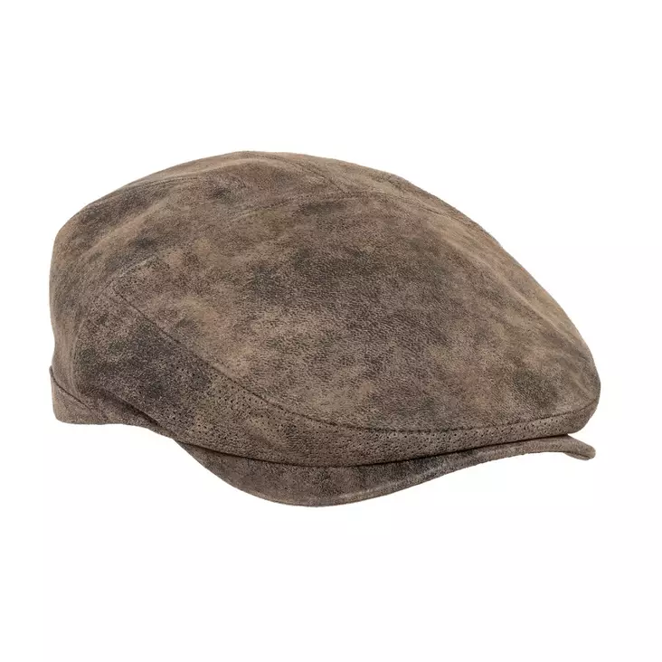 Faustmann flat cap leather brown - Hats and caps - 3950001289478 - 1