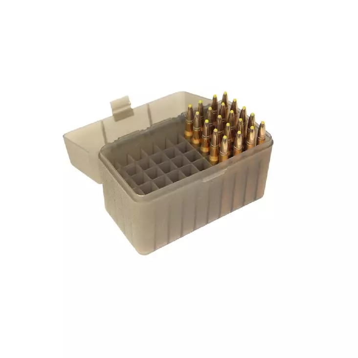 MTM RM-50 storage box for rifle cartridges black/smoke - Ampujanvarusteet - 026057213828 - 3