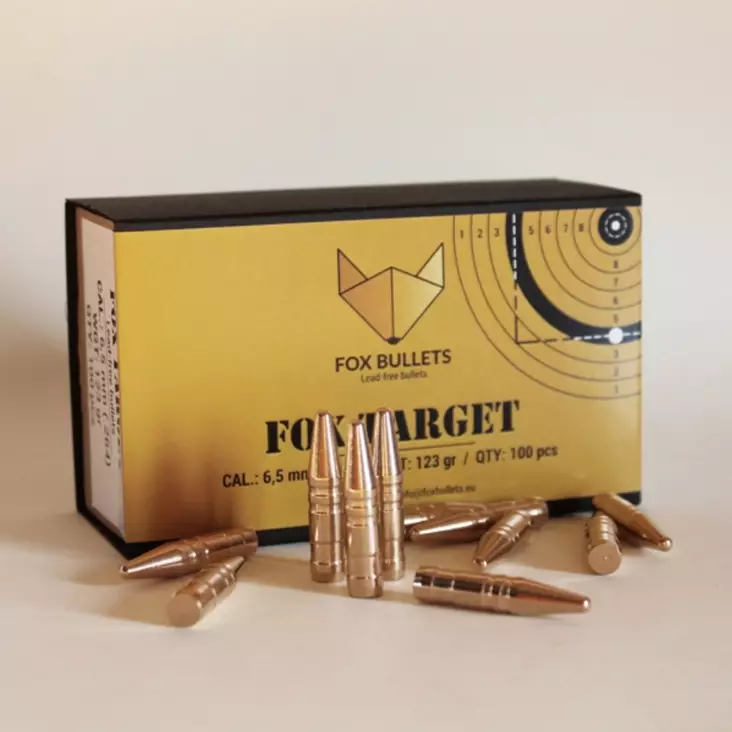 Fox Bullets Target 7mm (.284) 130gr 100st blyfri träningskula - Kulor och Hagel - 3830067340408 - 1