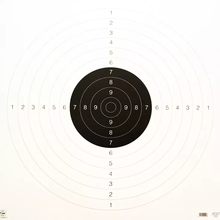 Tarkka School Target 22, 55 x 55 cm - Ampumatuet ja taulut - 6410362402208 - 1