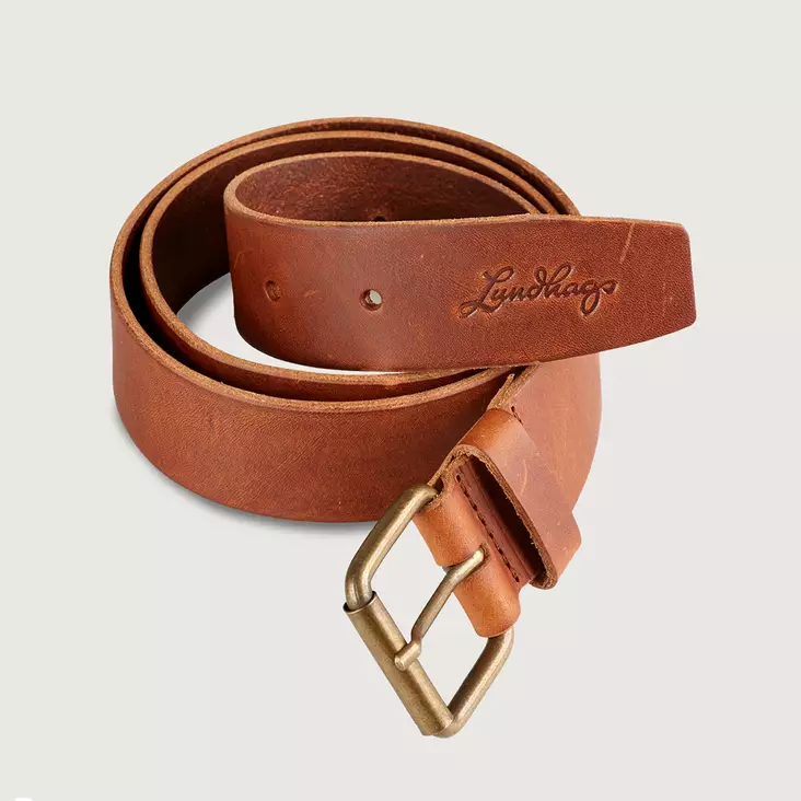 Lundhags Venture Belt Brown leather belt - Belts and Suspenders - 7318731363978 - 1