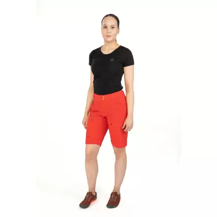 Anar Gahta Women's Red Shorts - Green / Brown pants - 3950001291099 - 2