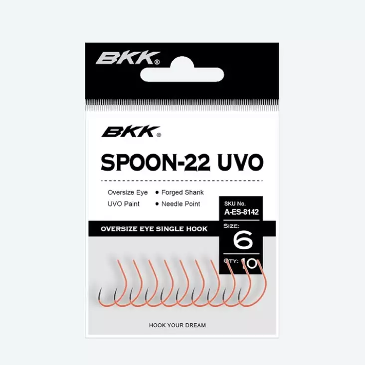 BKK SPOON-22 UVO lure hook - Fishing hooks - 3950001287399 - 1